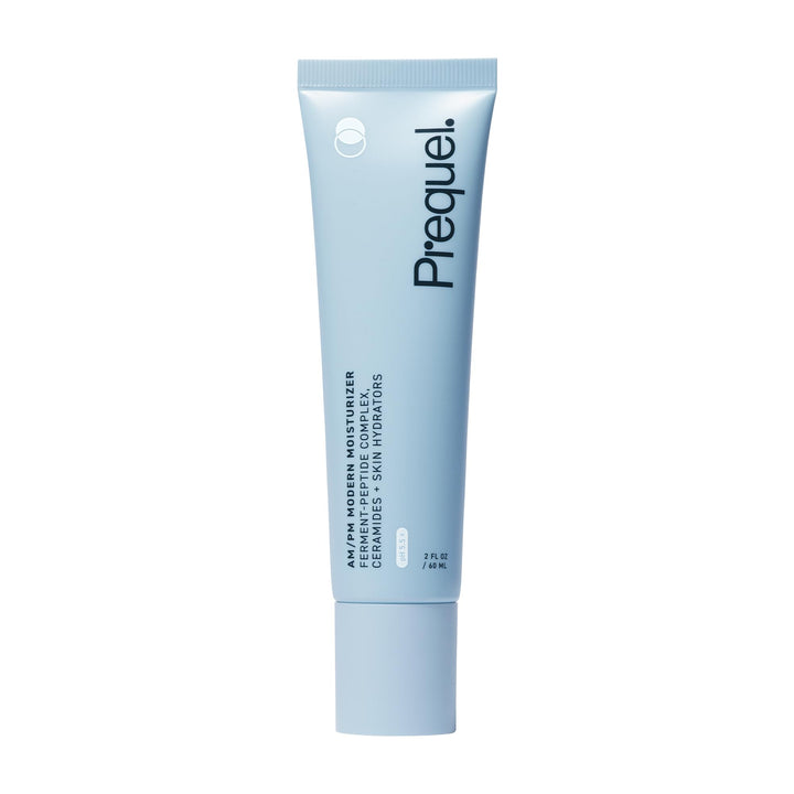 Prequel front packaging showing clean jar and product name, conveys hydration