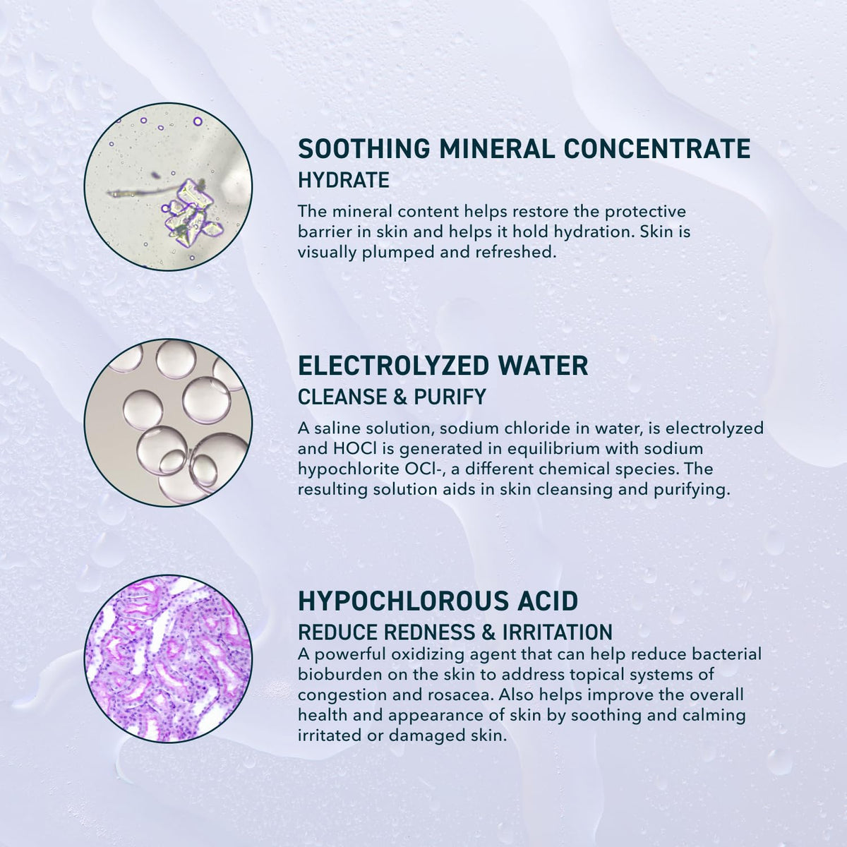 Prequel texture mist on hand illustrating lightweight hydration and quick absorption