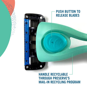 Preserve refill beside a coin showing size and scale for convenience benefit