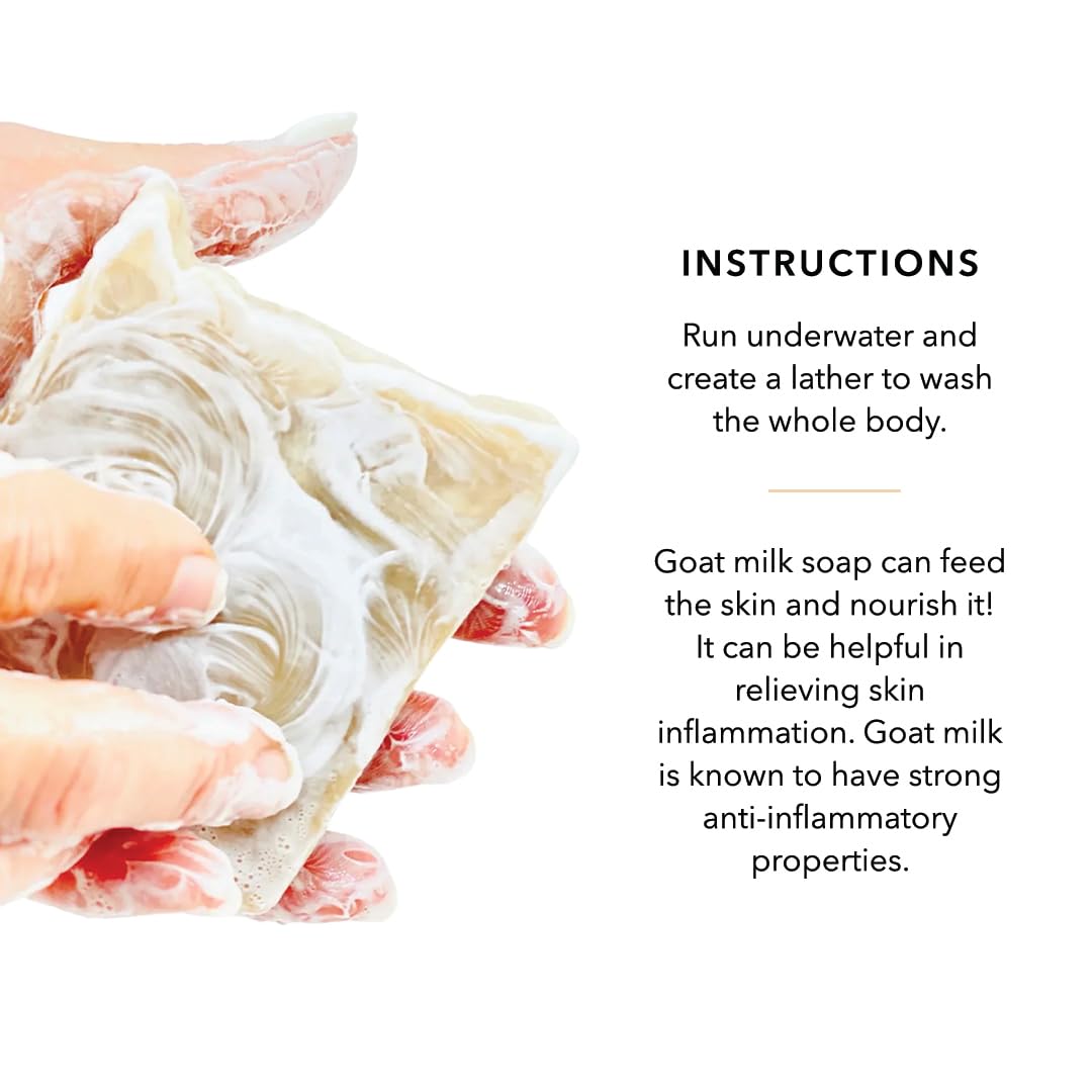 Pretty farm girl soap in bathroom lifestyle showing calm routine benefit