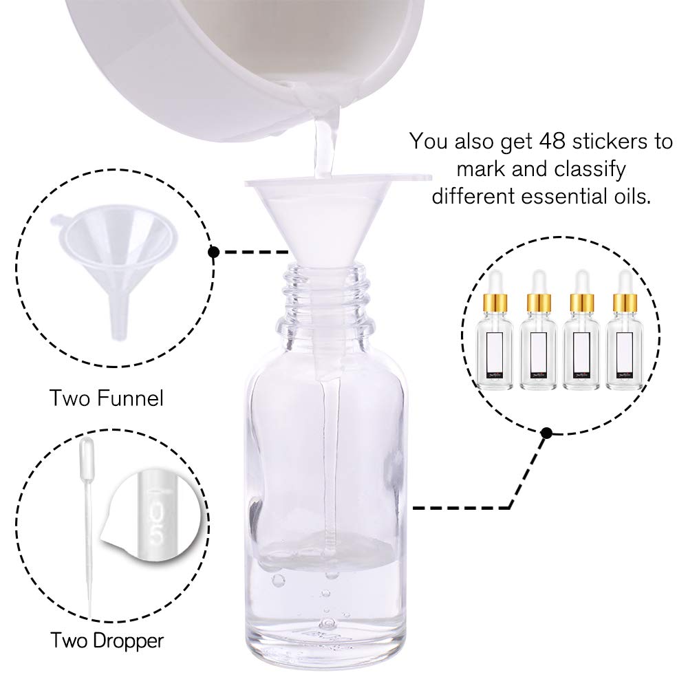 PrettyCare labelled bottles demonstrating organized identification benefit