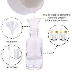 PrettyCare labelled bottles demonstrating organized identification benefit