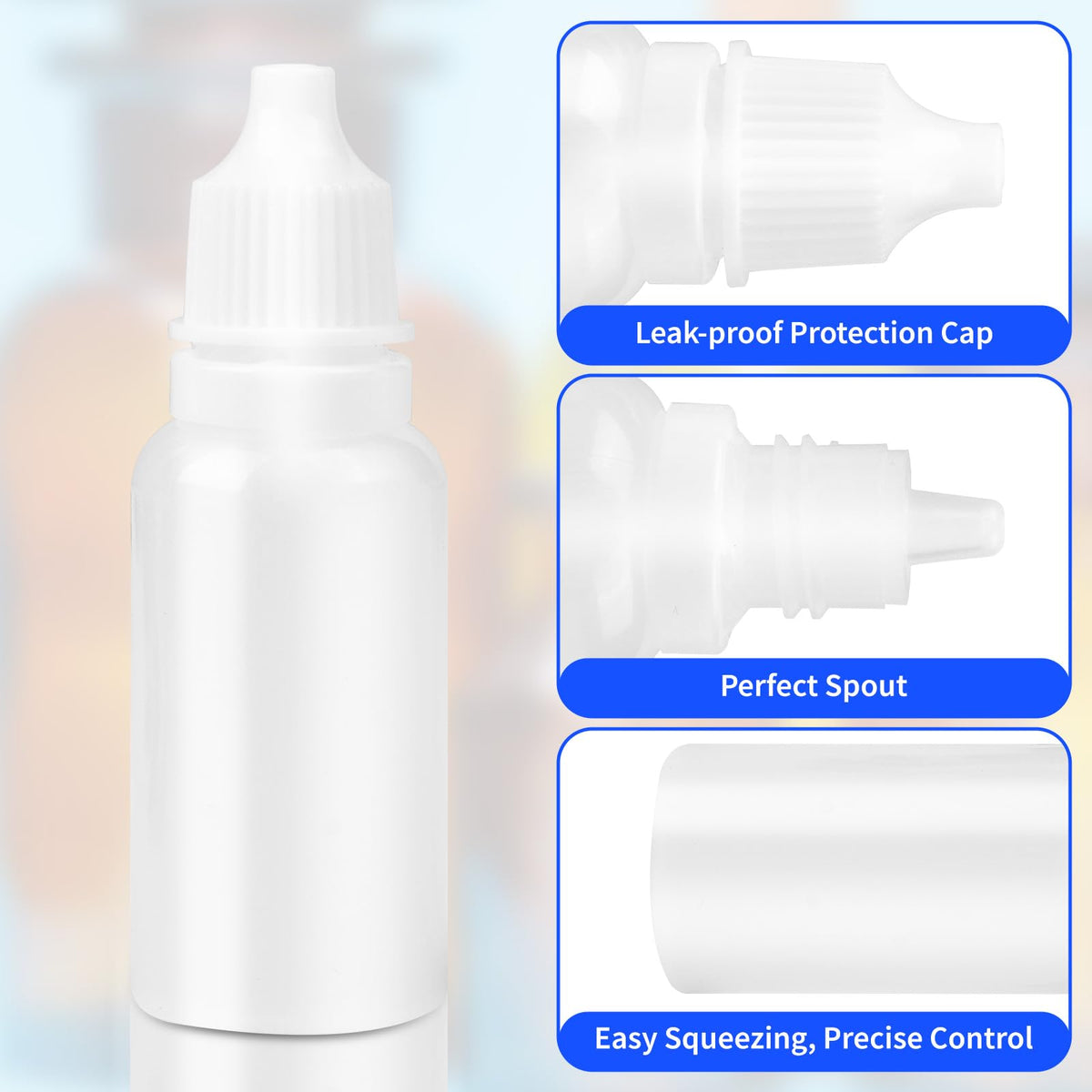 Pretwad bottles staged with serum and essential oil, versatile for beauty and DIY uses