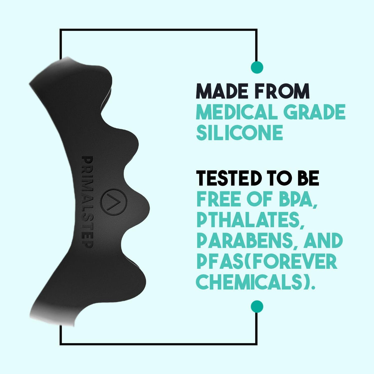 PRIMALSTEP beside a ruler to show XL size scale and correct fit guidance