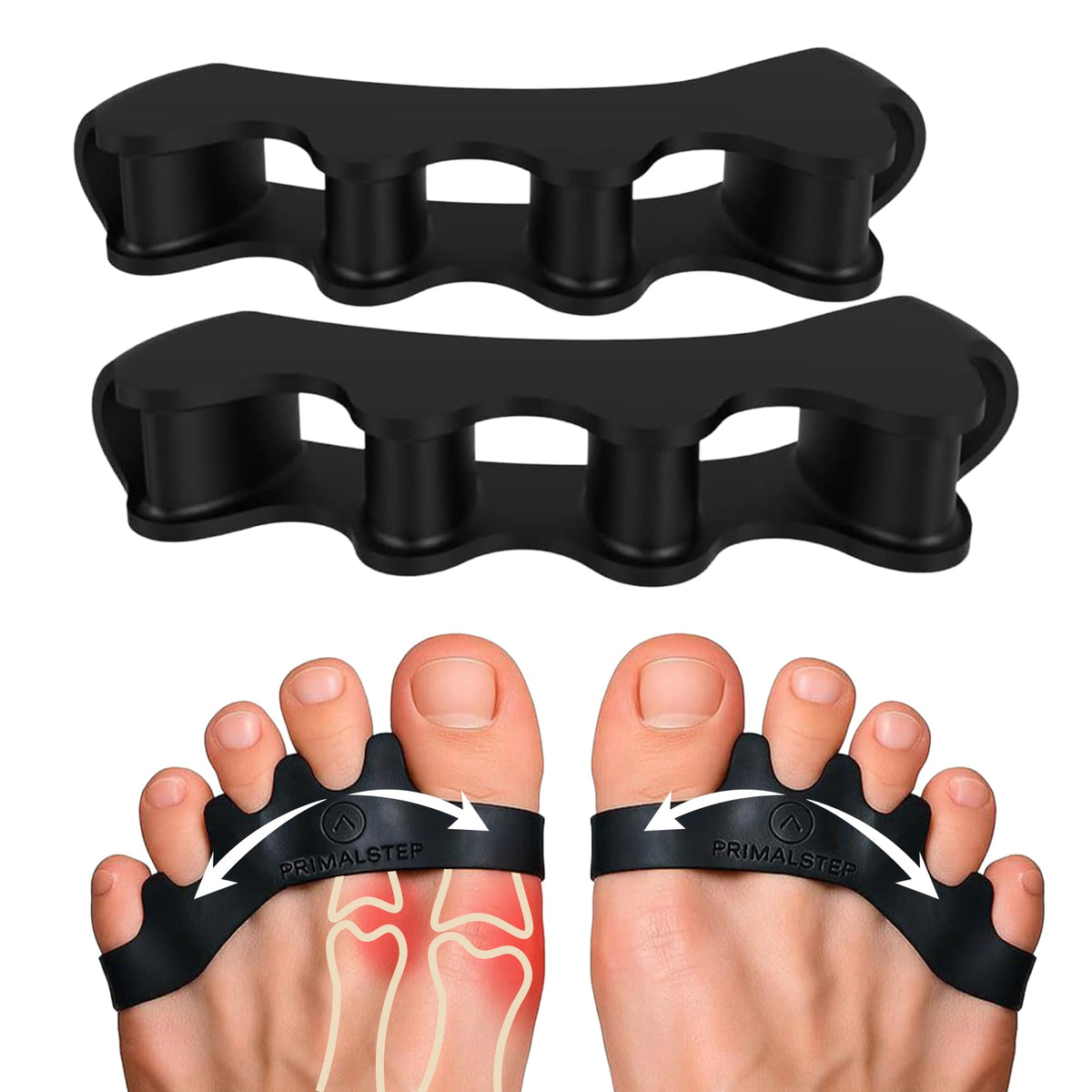 PRIMALSTEP VYCE front packaging showing pair and size S/M for quick identification and benefit