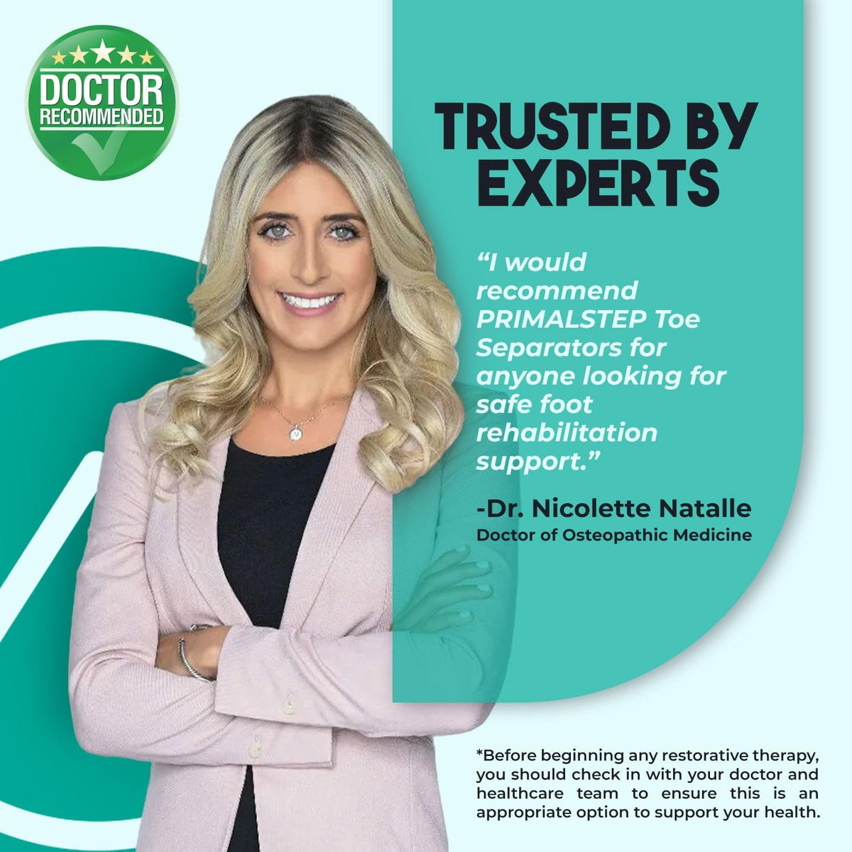 PRIMALSTEP VYCE next to a ruler for size comparison showing correct S/M fit guidance