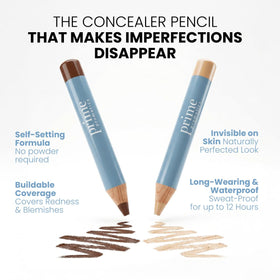 Prime Prometics concealer being applied under-eye to conceal dark circles