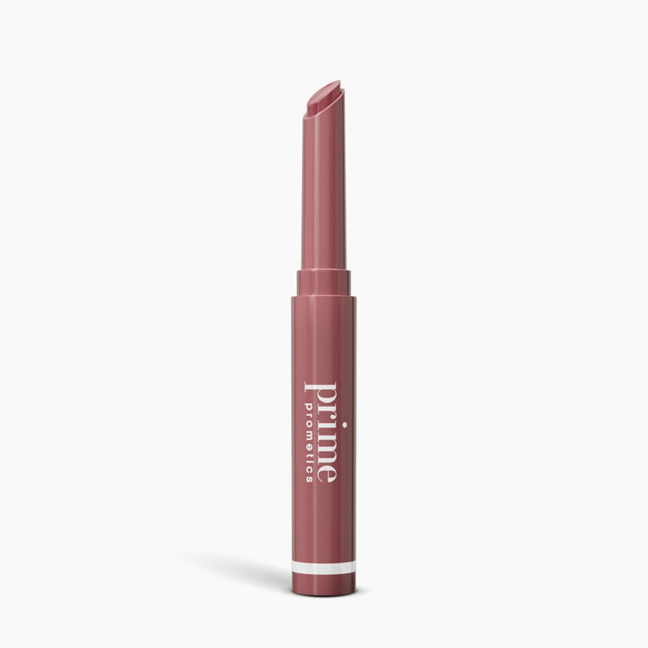 PRIME PROMETICS front packaging showing Velvet Rose shade and slim stick benefit