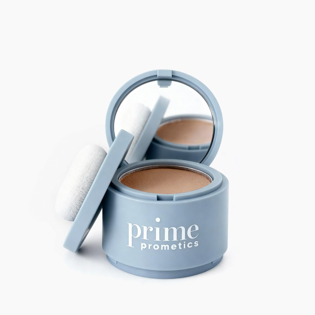 Prime Prometics front packaging showing compact powder and branding for quick touch-ups