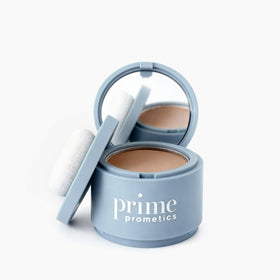 Prime Prometics front packaging showing compact powder and branding for quick touch-ups