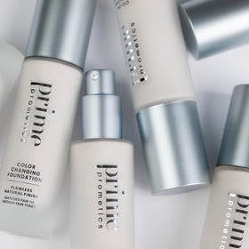 Prime Prometics label ingredients close-up highlighting niacinamide and squalane benefit