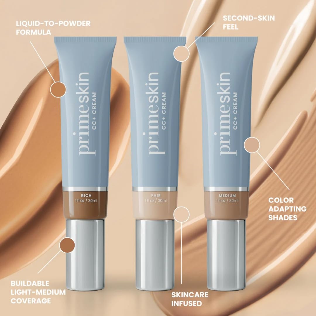 Prime Prometics on mature woman showing natural soft-matte result
