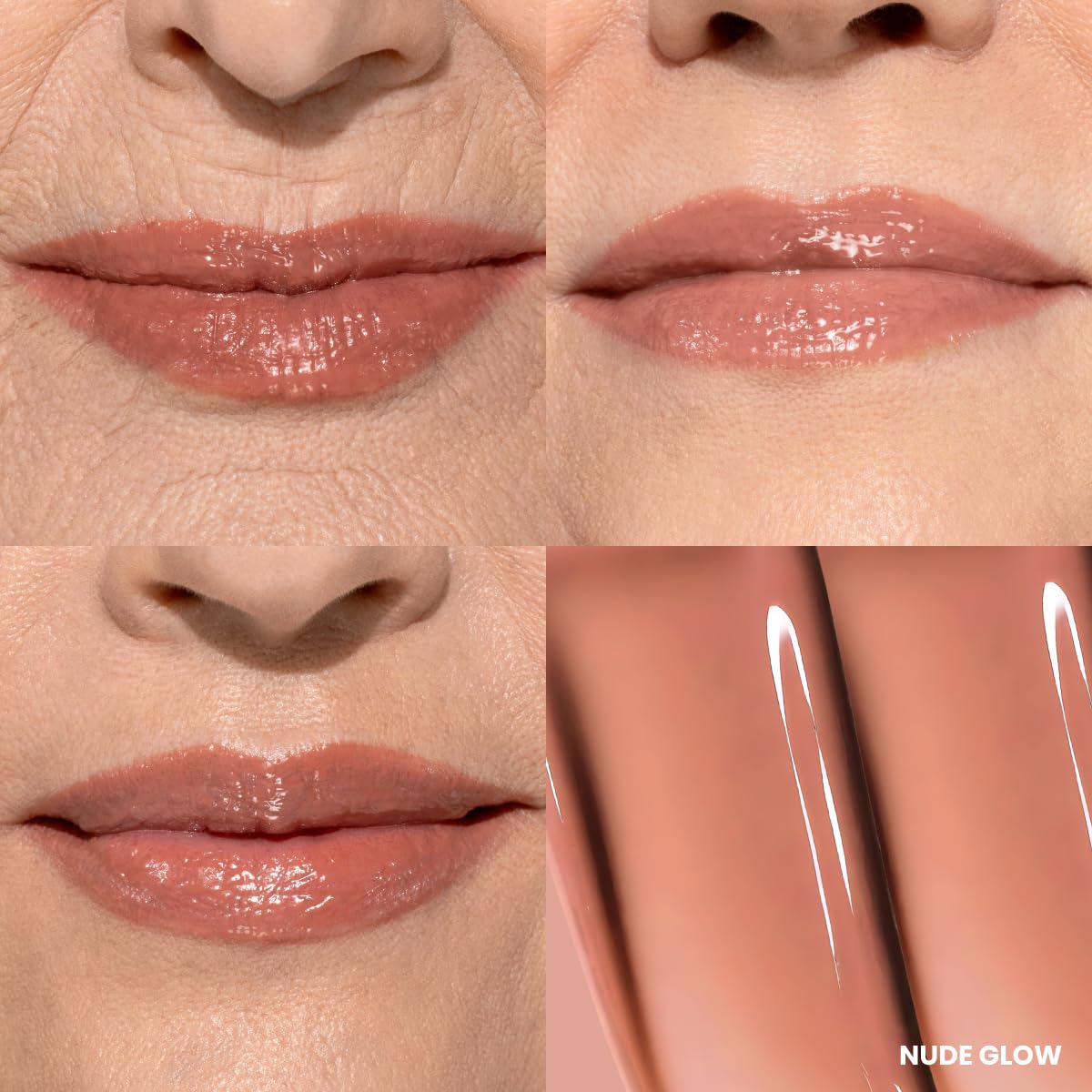 PRIME PROMETICS on mature woman applying balm demonstrating comfortable plump effect