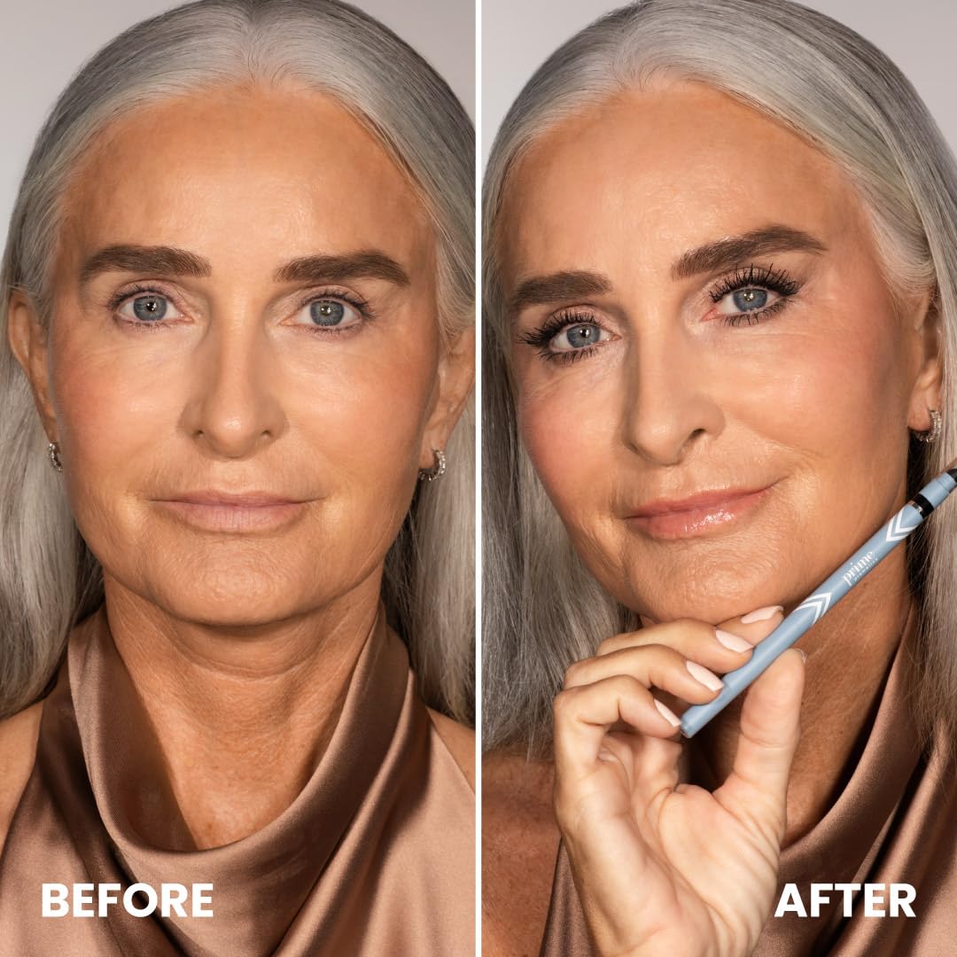 PRIME PROMETICS PrimeEyes applying on mature eyelid for no-tug finish