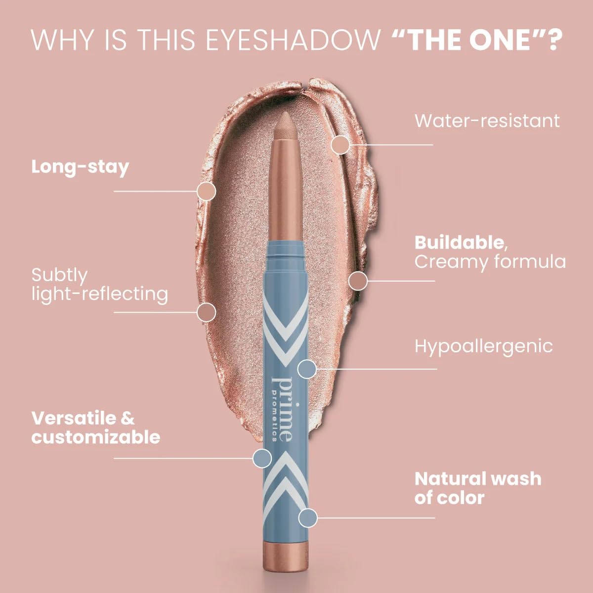 PRIME PROMETICS swatch on forearm demonstrating buildable, luminous coverage