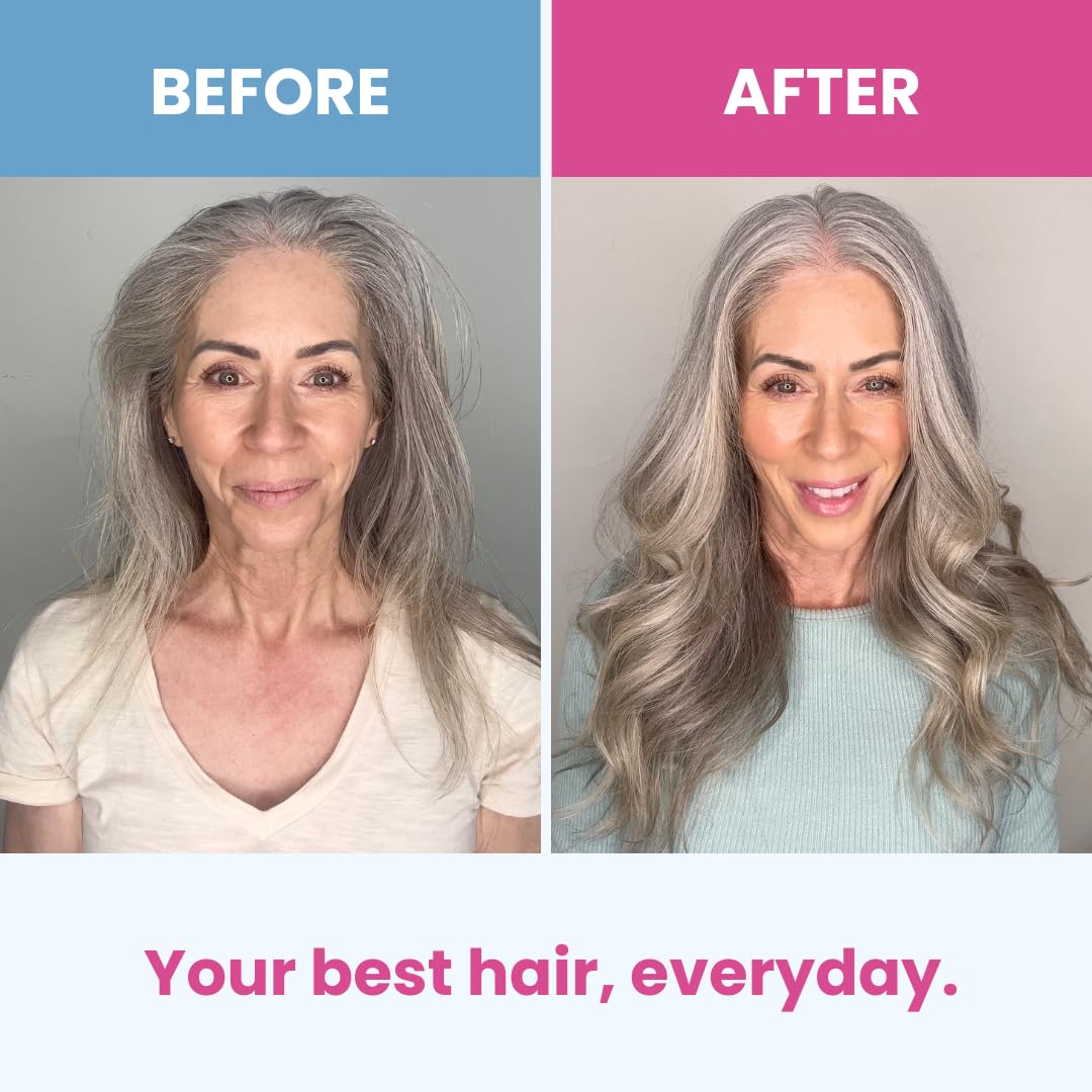 PRIME PROMETICS conceptual before and after fuller-looking hair result