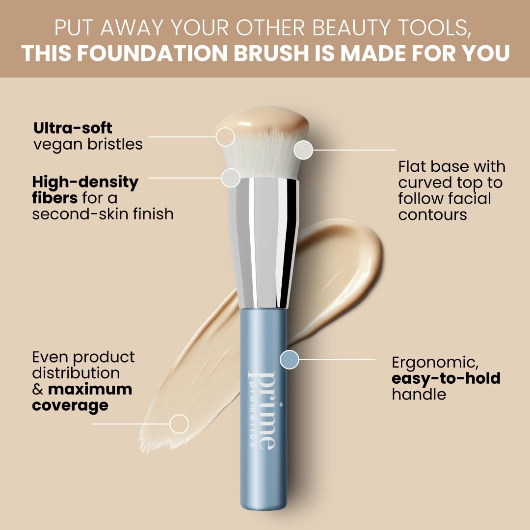 PRIME PROMETICS angled head close-up demonstrating contour fit for seamless blending