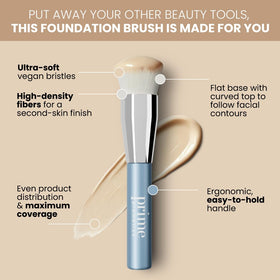 PRIME PROMETICS angled head close-up demonstrating contour fit for seamless blending
