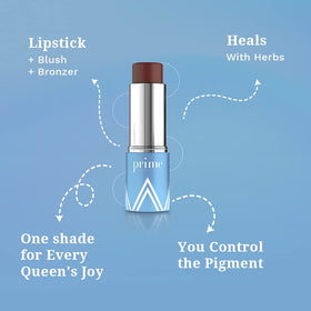 Prime Prometics PrimeWand swept along jawline to show subtle contour and soft definition