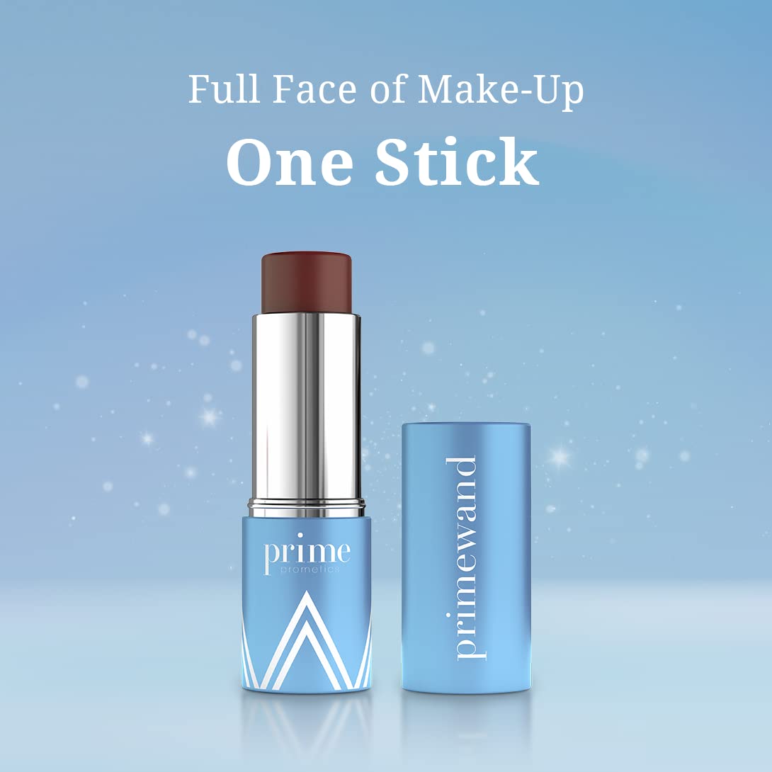 Prime Prometics PrimeWand creamy texture swipe on skin illustrating smooth blendability and dewy finish