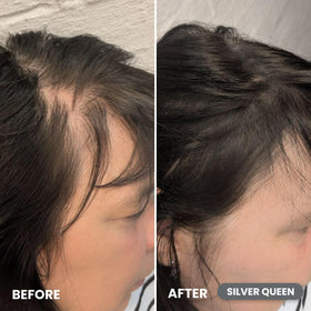 Prime Prometics sponge applicator close-up for precise, mess-free hairline touch-ups