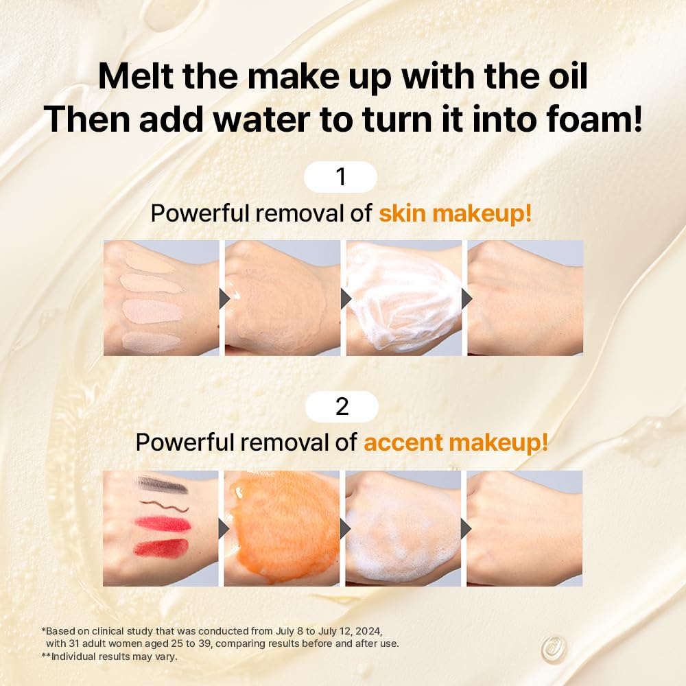 Primera before and after makeup removal demonstrating clean skin and reduced residue
