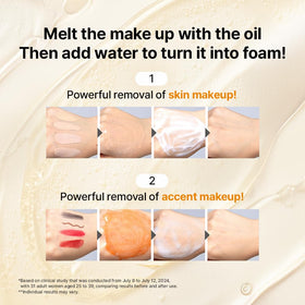 Primera before and after makeup removal demonstrating clean skin and reduced residue