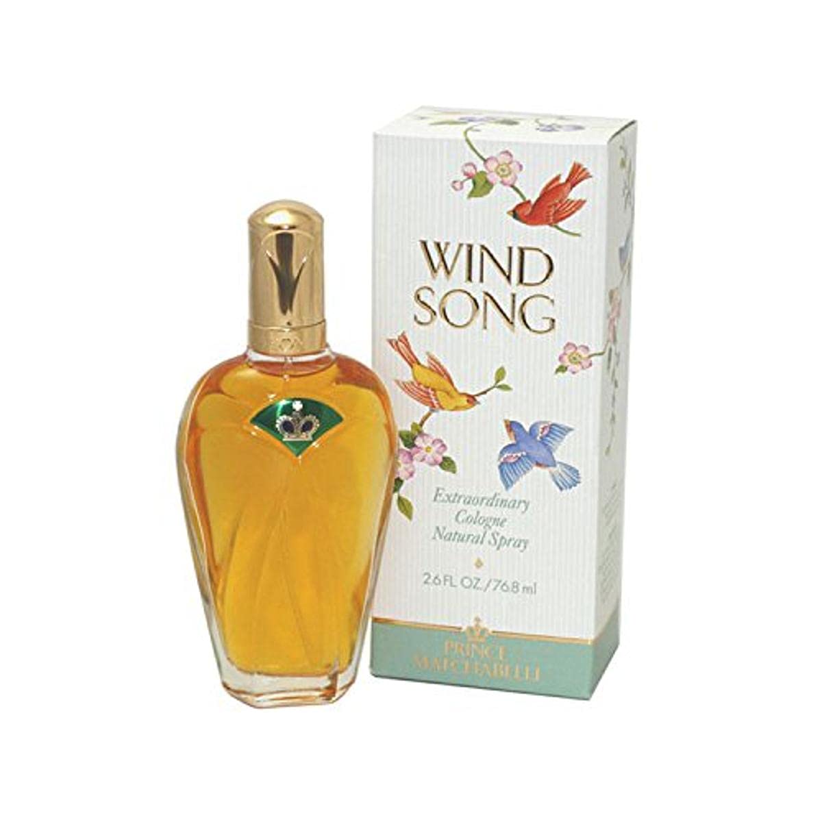 Prince Matchabelli Wind Song front bottle view showing elegant label and 2.6 oz size for everyday freshness