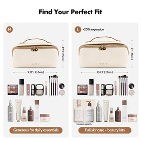 Prite open flat showing clear divider and compartments for quick visibility benefit