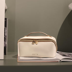 Prite zipper and seam detail highlighting durable construction and secure closure benefit
