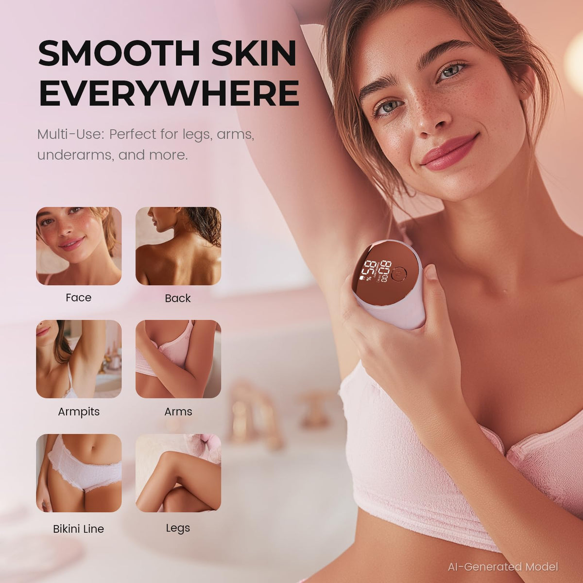 PRITECH close-up of 6D floating shaving head illustrating contour adaptation for smoother shaves