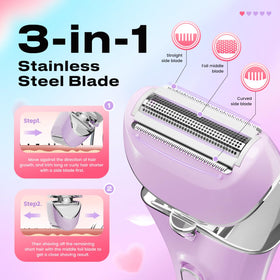 PRITECH close-up of the foil blade highlighting precision for smoother finishes
