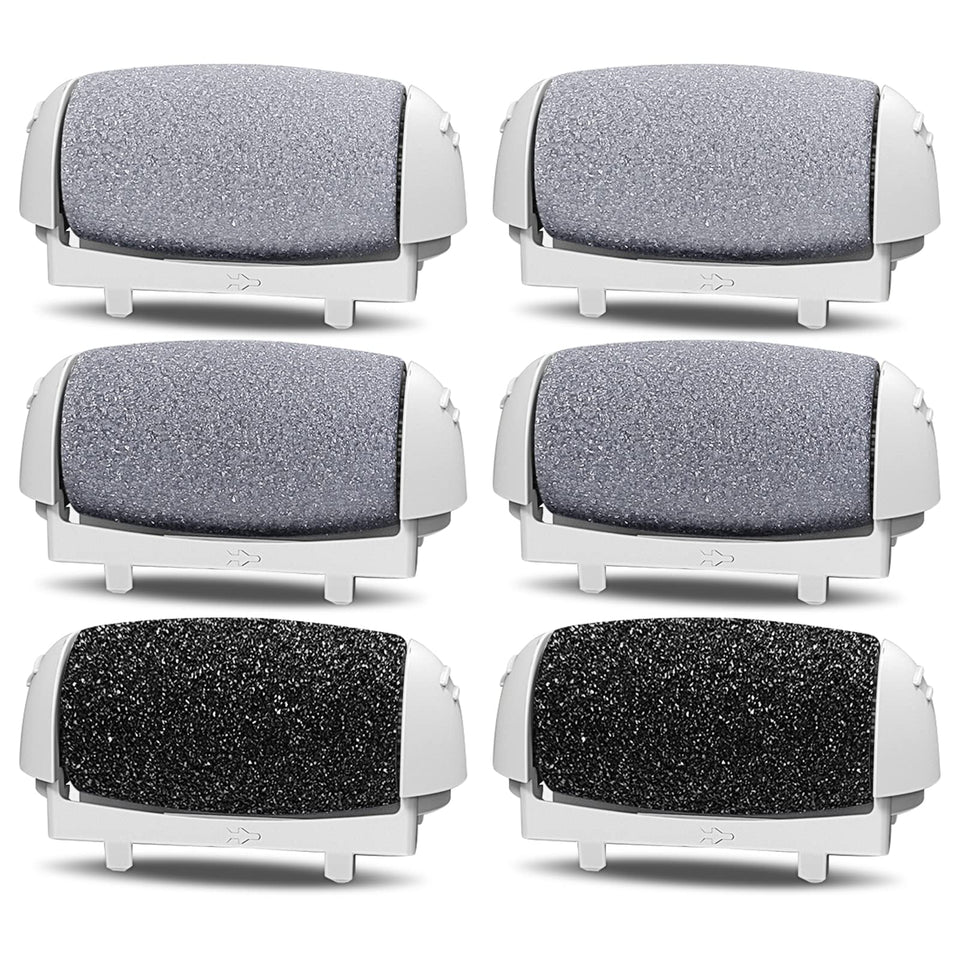 PRITECH front view of six replacement rollers showing grit options and fit benefits