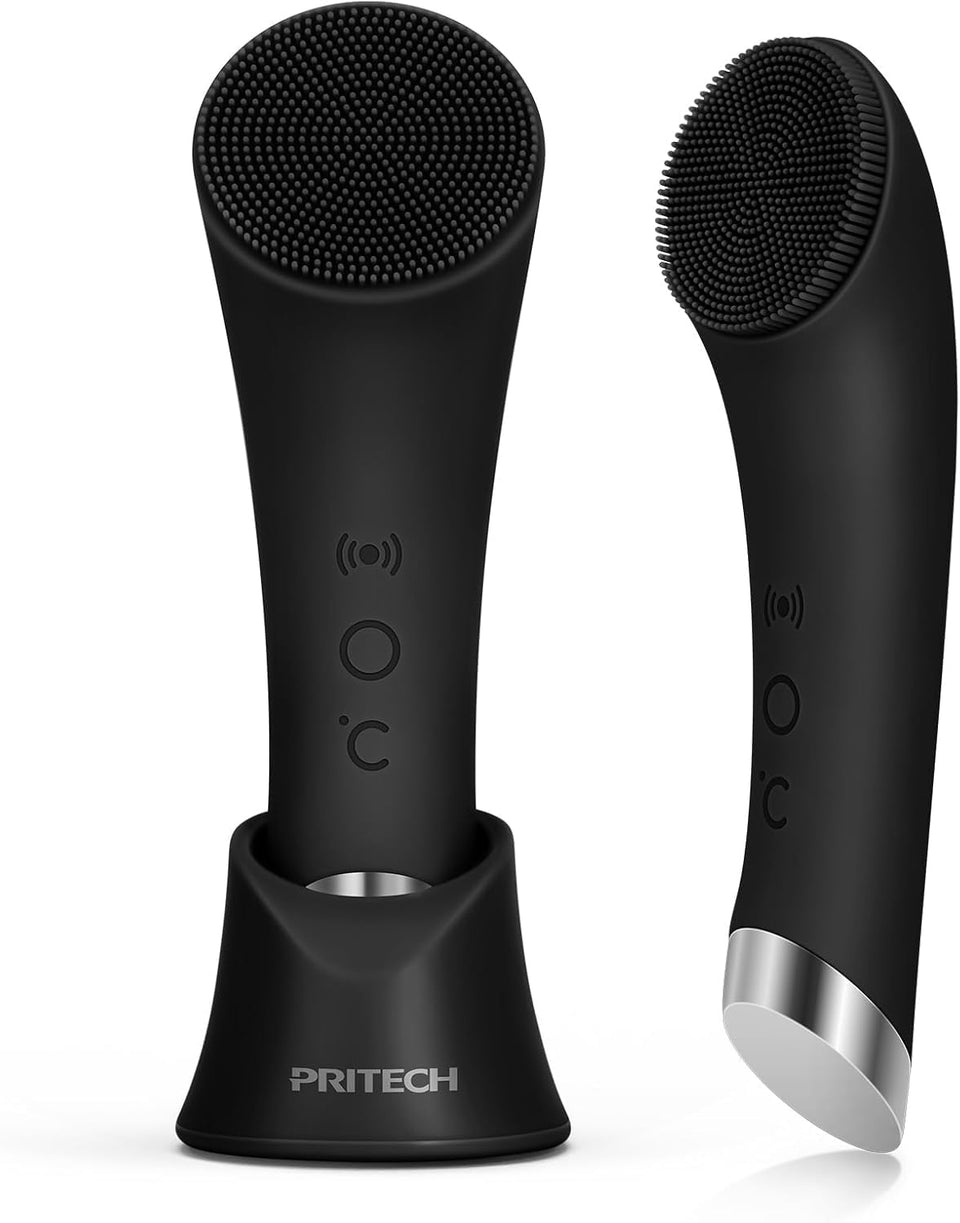 PRITECH front view showing brush and stand for neat storage benefit