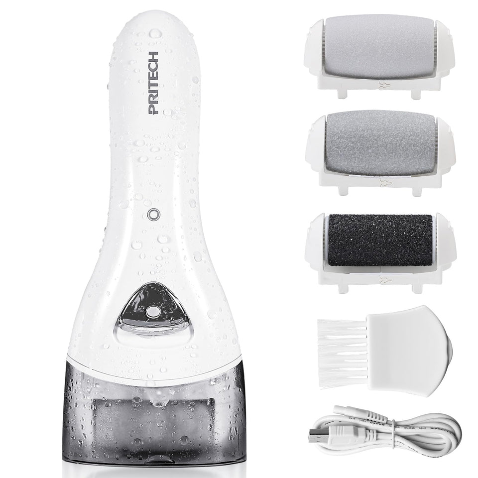 PRITECH front view showing ergonomic grip and compact design for comfortable pedicures