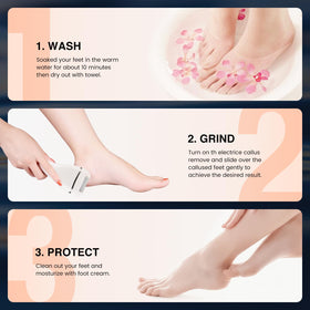 PRITECH in bathroom lifestyle scene demonstrating post-shower use for softer skin exfoliation