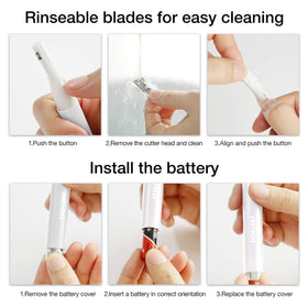 PRITECH trimmer with travel pouch ready for trips and discreet storage