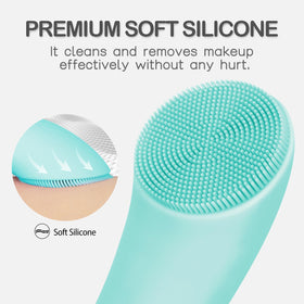 PRITECH waterproof brush used in shower to provide safe, thorough cleansing