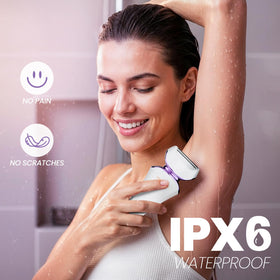 PRITECH rinsed under water showing wet and dry washable convenience benefit
