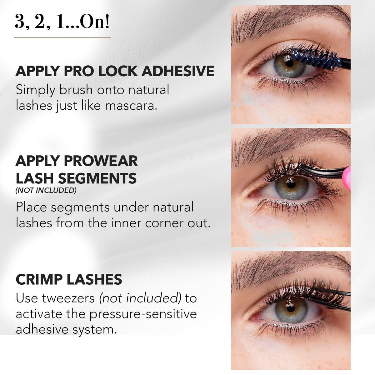 Pro Lash adhesive texture close-up showing smooth, non-clumpy formula