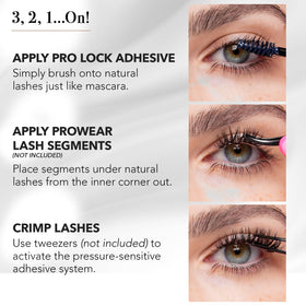 Pro Lash adhesive texture close-up showing smooth, non-clumpy formula