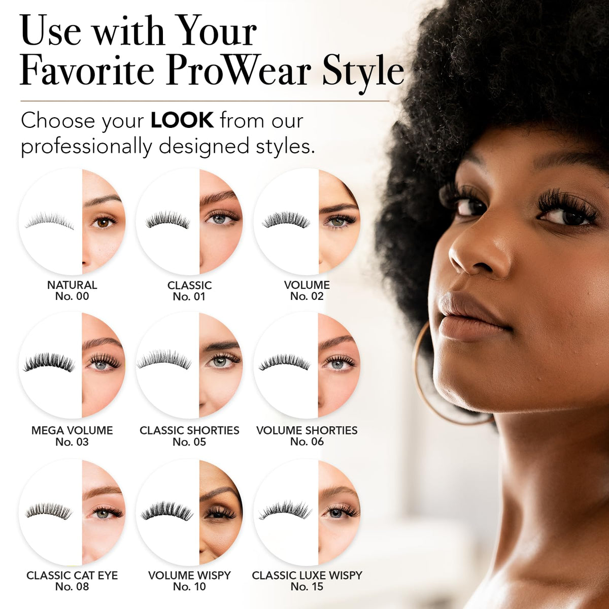 Pro Lash waterproof test lifestyle image showing lashes resisting moisture
