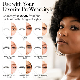 Pro Lash waterproof test lifestyle image showing lashes resisting moisture