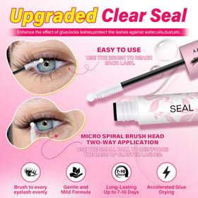 PRO LASHBEAUTY clear seal brush detail protecting lashes from oil and dust