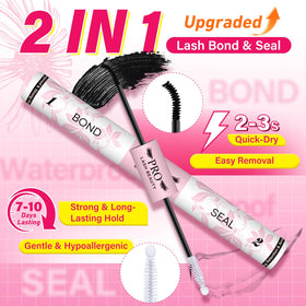 PRO LASHBEAUTY close-up of the dual-ended tube demonstrating both bond and seal ends