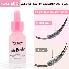 PRO LASHBEAUTY on salon counter with tools showing compact, professional-friendly size