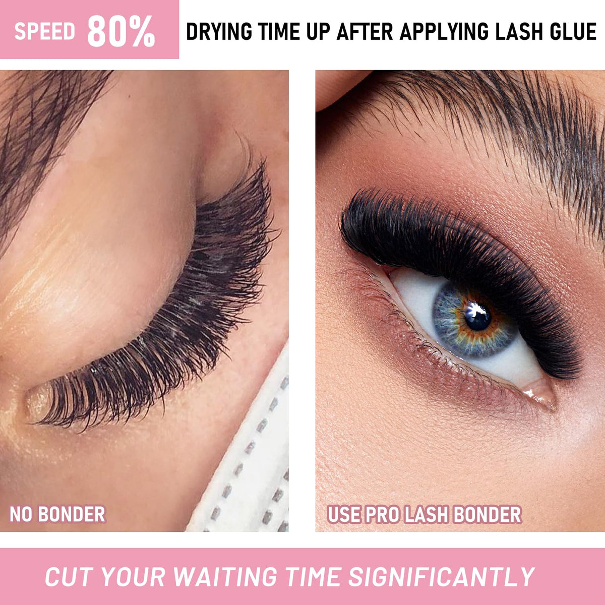PRO LASHBEAUTY precision dropper tip delivering tiny controlled drops to reduce waste