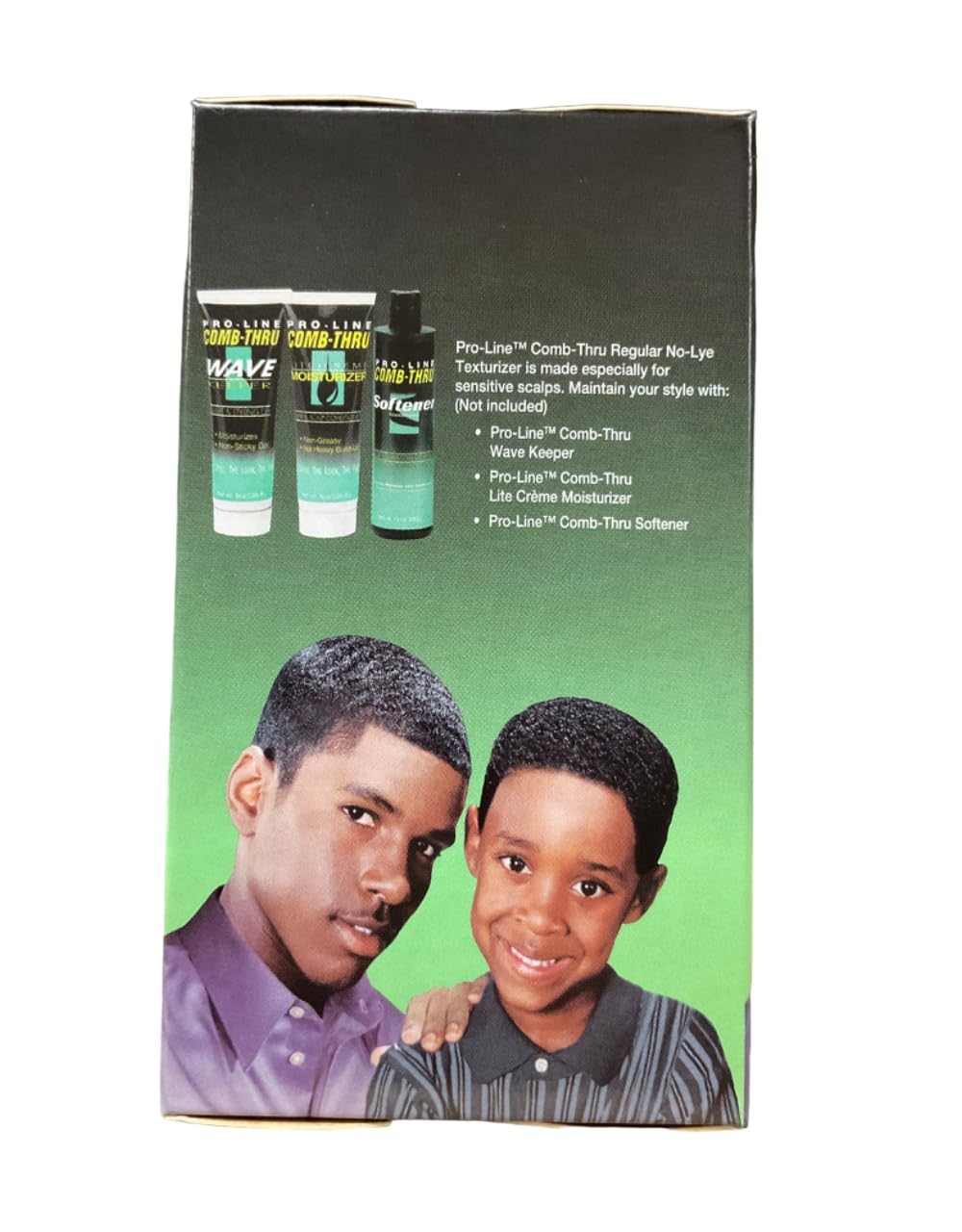 Pro-line Comb-Thru in-use styling with hands applying product to hair for defined, touchable hold