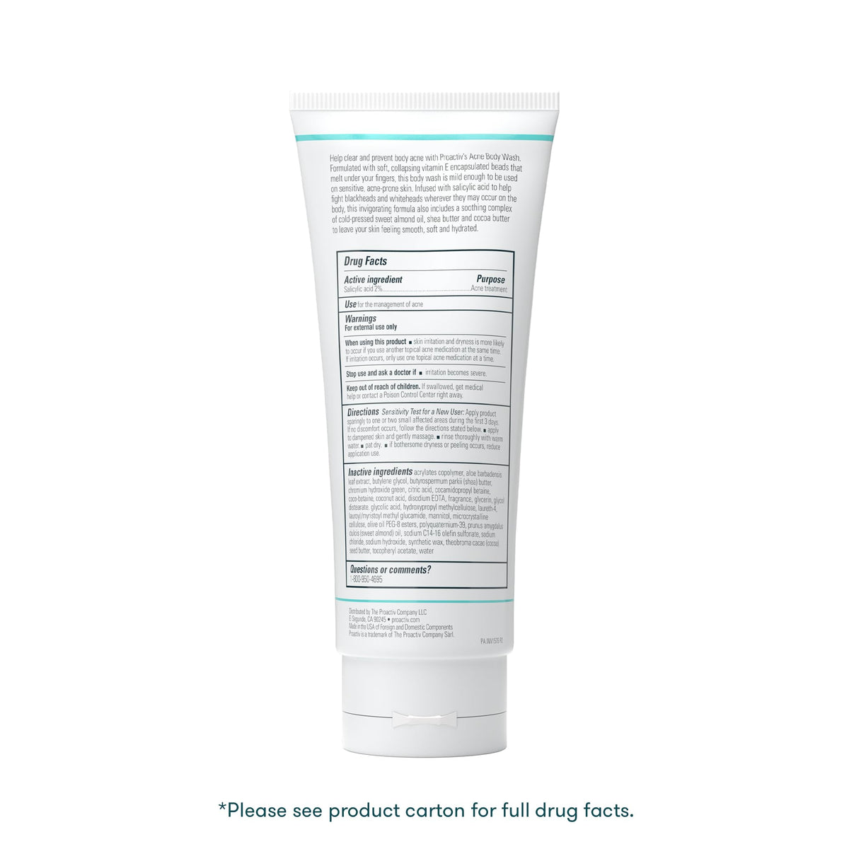 Proactiv texture close-up foam revealing gentle exfoliating microbeads and smoothness