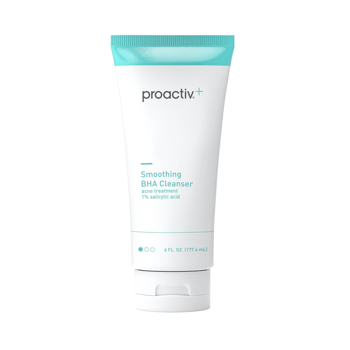 Proactiv front packaging of BHA cleanser showing size and unscented label for clarity